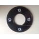 Maatring 9 cm zw/wit 10
